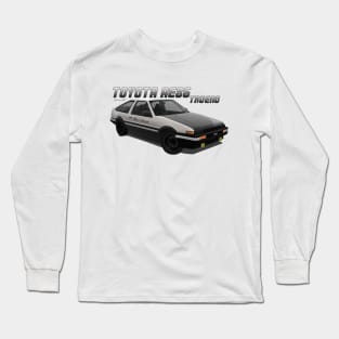 Toyota AE86 Sprinter Trueno White Carbon Long Sleeve T-Shirt